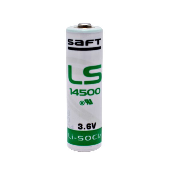Pila de litio LS14500 3.6V tipo AA para medidores y sensores industriales en México