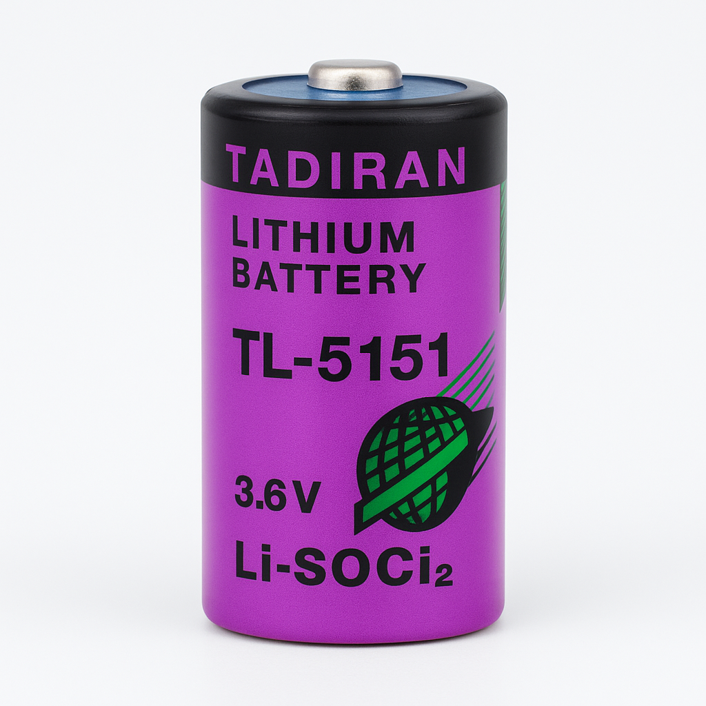 Batería de Litio Tadiran TL-5151 3.6V 1.2Ah Tipo 1/2AA