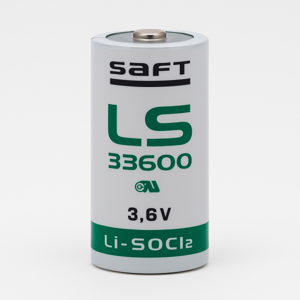 Batería de litio SAFT LS33600 3.6V 17.5Ah tipo D para industria y sensores