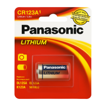 Pila de litio PANASONIC  CR123A 3.0 V 1550 mAh Tamaño 2/3 A Li-MnO₂