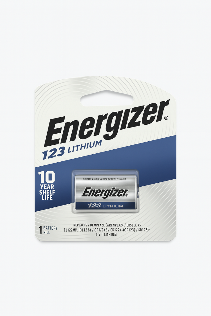 Pila de litio ENERGIZER CR123A 3.0 V 1500 mAh Tamaño 2/3 A Li-MnO₂