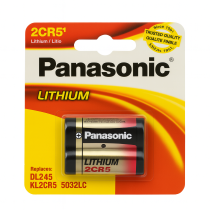 Batería de litio PANASONIC 2CR-5 6.0 Volts 1400 mAh Li-MnO₂ – Tamaño 245