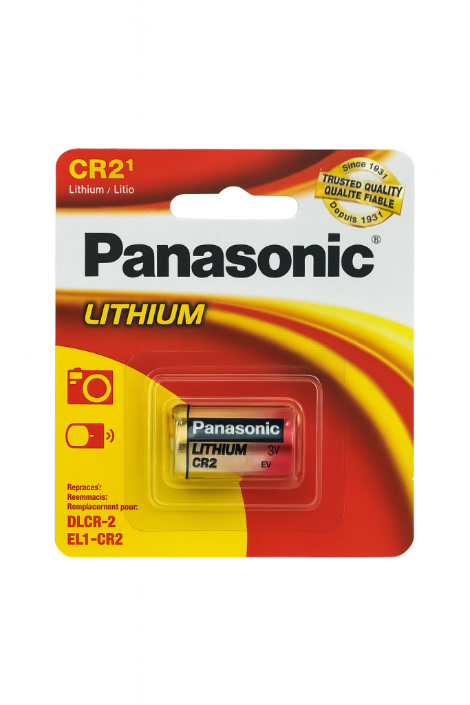 Pila de litio PANASONIC CR2 3.0 V 850 mAh DLCR-2 Li-MnO₂