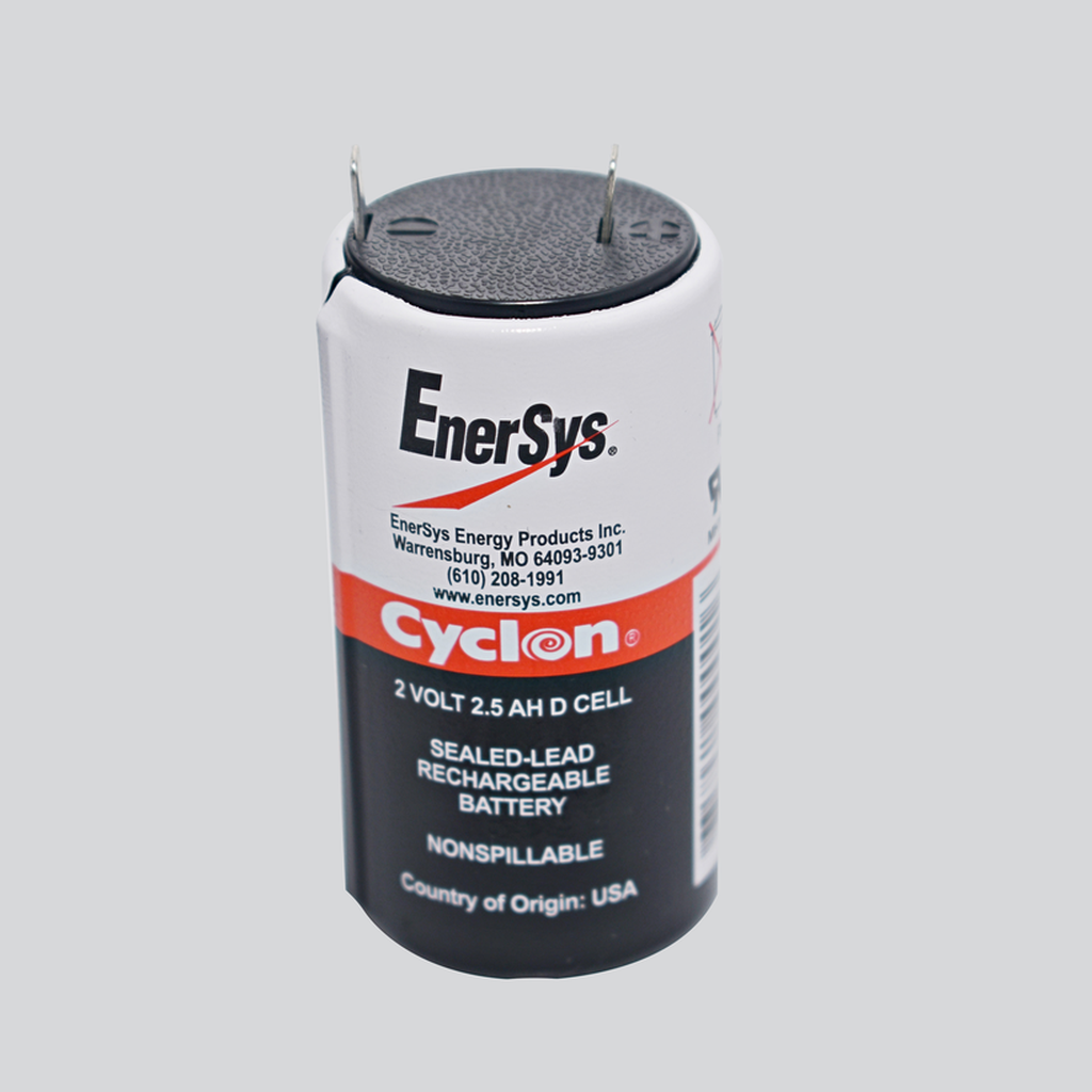Pila Sellada Cyclon 0810-004 2.0V 2.5Ah Formato D – EnerSys Pure Lead AGM