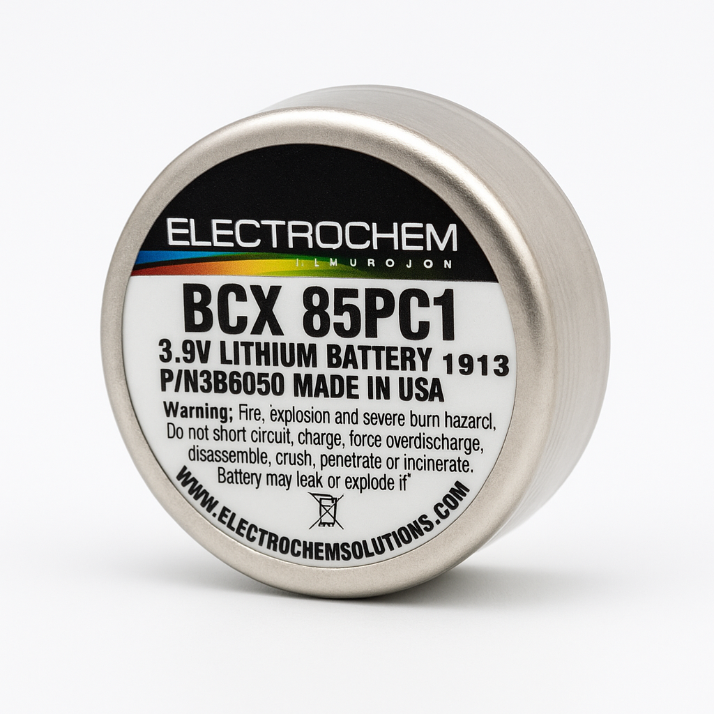 Pila de Litio Electrochem BCX85PC1 3.9V 850mAh – Celda de Alta Confiabilidad Li-SOCl₂
