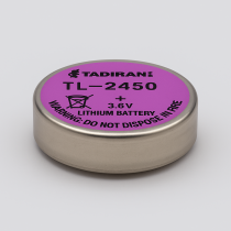 Pila de Litio TL-2450 3.6V 0.55Ah Formato 1/10C  – Tadiran