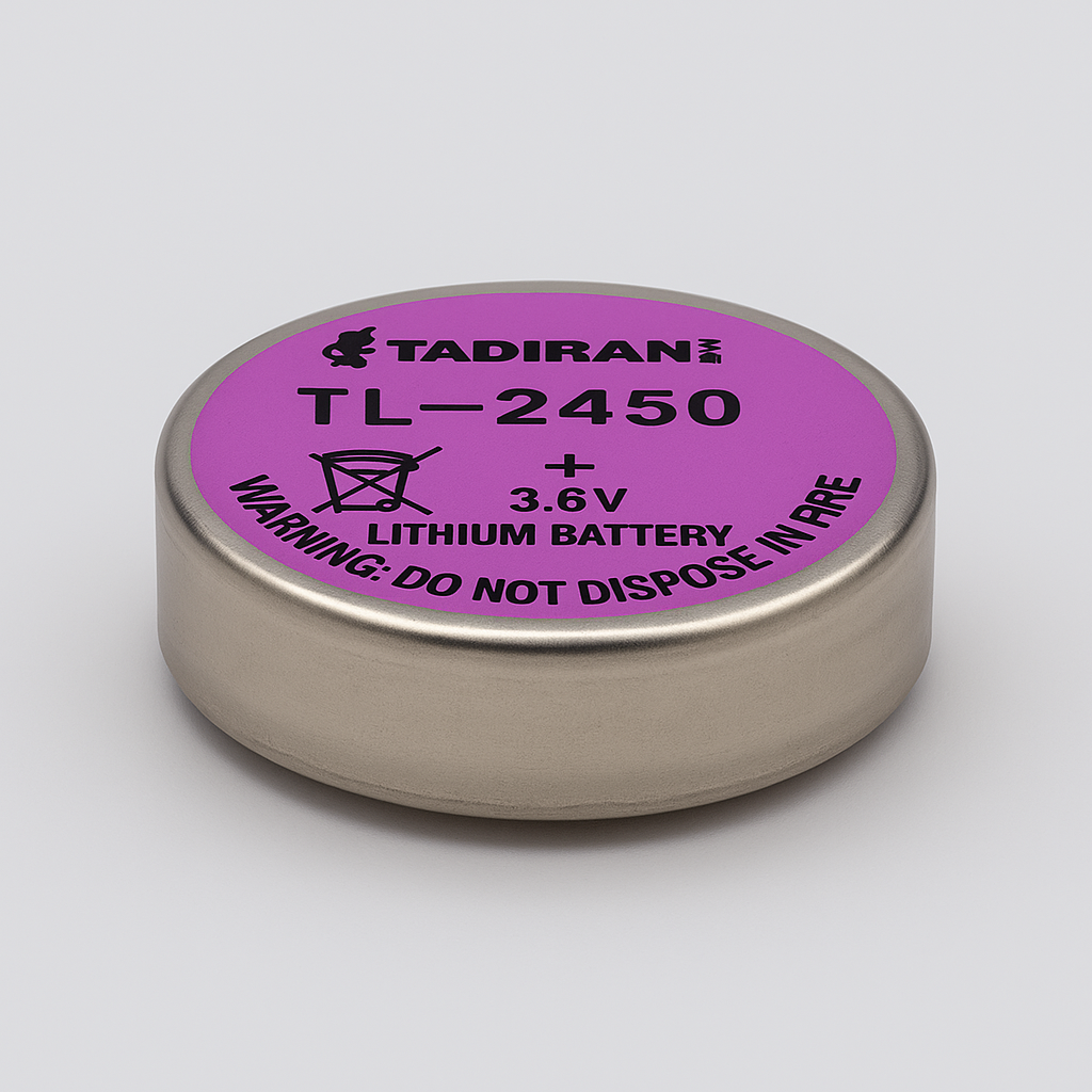 Pila de Litio TL-2450 3.6V 0.55Ah Formato 1/10C  – Tadiran