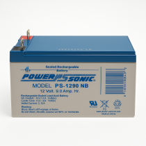 Batería sellada Power Sonic PS-1290NB 12Volts 9.0 Ah AGM para UPS y Alarmas – Terminal NB