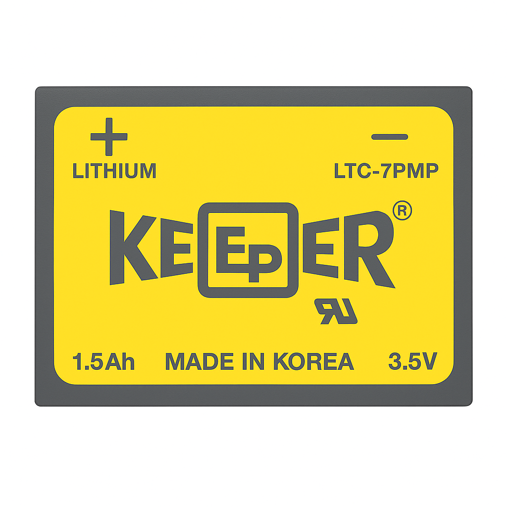 Pila de Litio LTC-7PMP 3.5V 1500mAh EaglePicher, Pines para PCB, Serie Keeper
