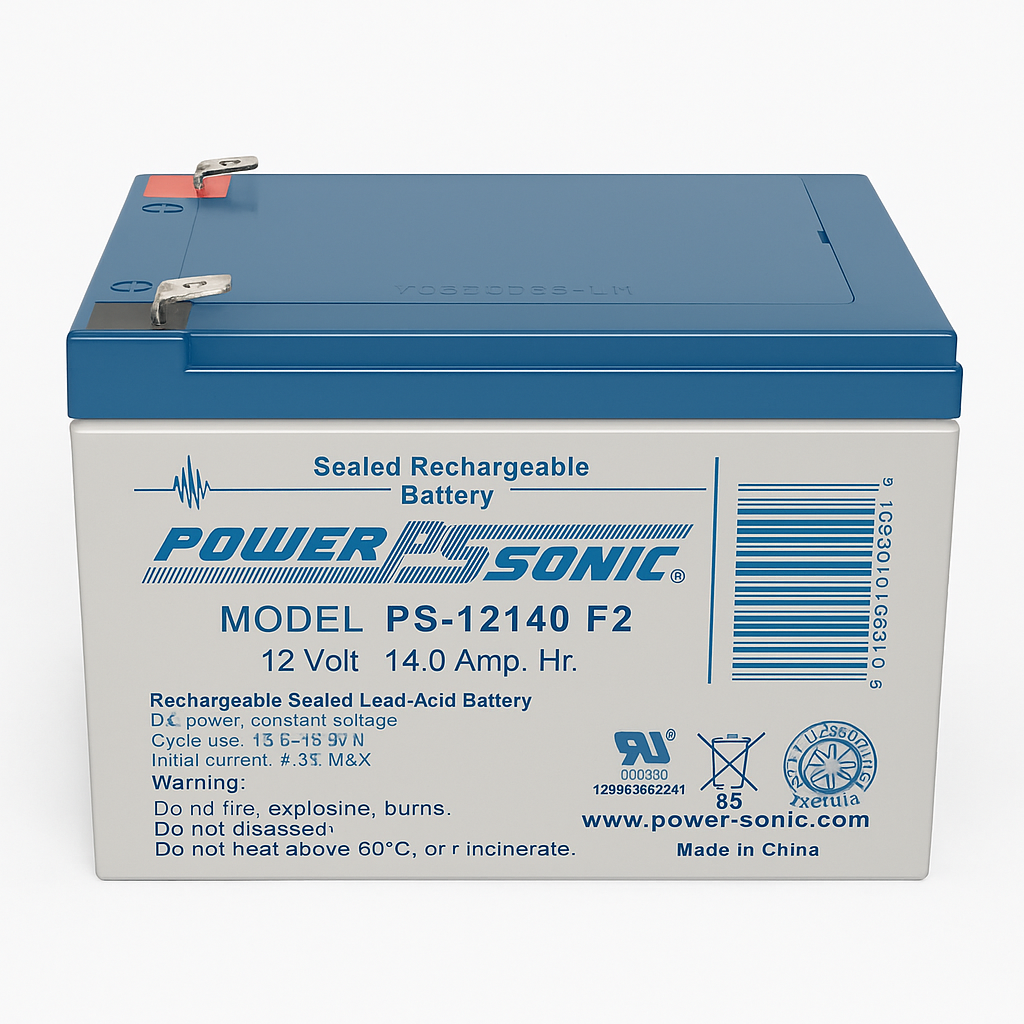 Batería sellada Power Sonic PS-12140F2 12V 14Ah AGM – Terminal F2