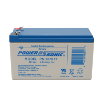 Batería sellada Power Sonic PS-1270F1 12Volts 7.0 Ah AGM para UPS y Alarmas – Terminal F1