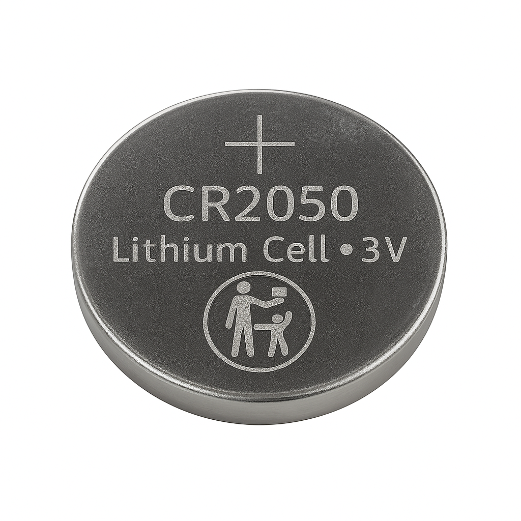 Pila de Litio CR2050 Marca Generica 3V – 290 mAh, LiMnO₂ Tipo Moneda