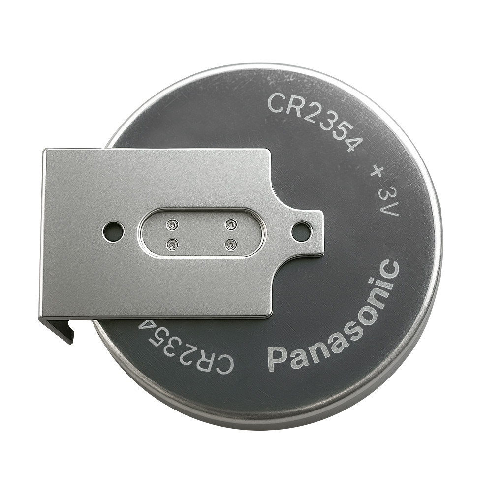 Pila de Litio CR2354 con 3 pines Marca Panasonic  3V – 560 mAh, para montaje en PCB