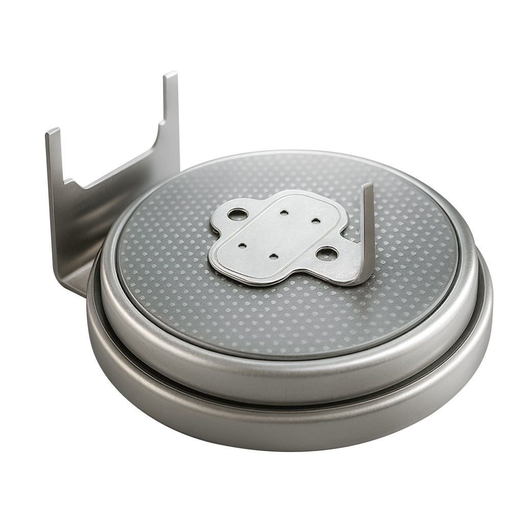 Pila de Litio CR2354 con 3 pines Marca Panasonic  3V – 560 mAh, para montaje en PCB