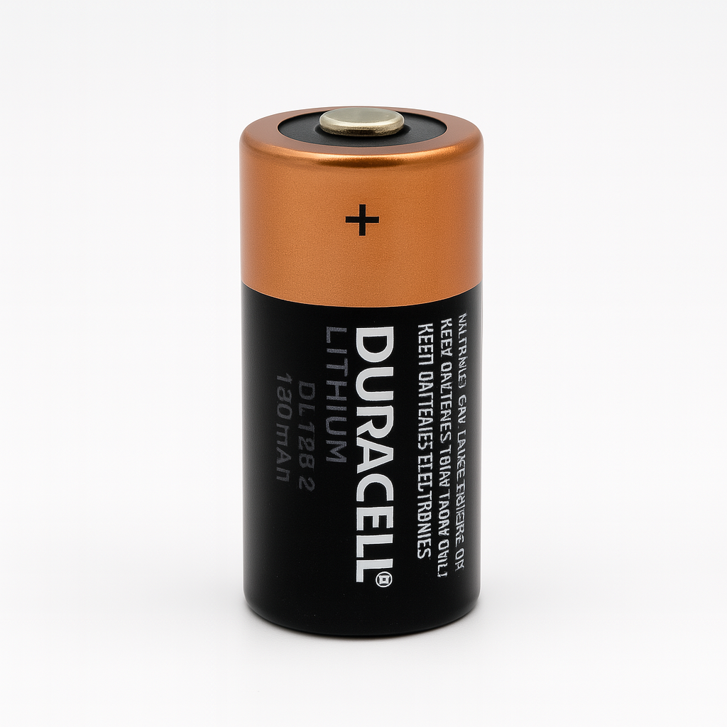Pila de litio Duracell  CR123A 3.0 V 1550 mAh Tamaño 2/3 A Li-MnO₂