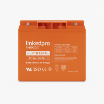 Batería Sellada AGM LK1812FR LinkedPro 12V 18Ah Terminal de Tornillo Retardante de Flama