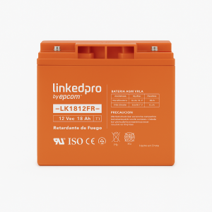bateria 12v 18ah agm linkedpro lk1812fr retardante flama