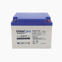 Batería sellada LinkedPro LK2612 AGM 12V 26Ah con terminal T1, ideal para UPS y sistemas de respaldo.
