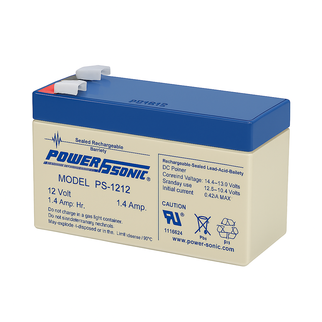 Batería Sellada Nueva PS1212  Power Sonic 12 V 1.4 Ah AGM| Alarmas
