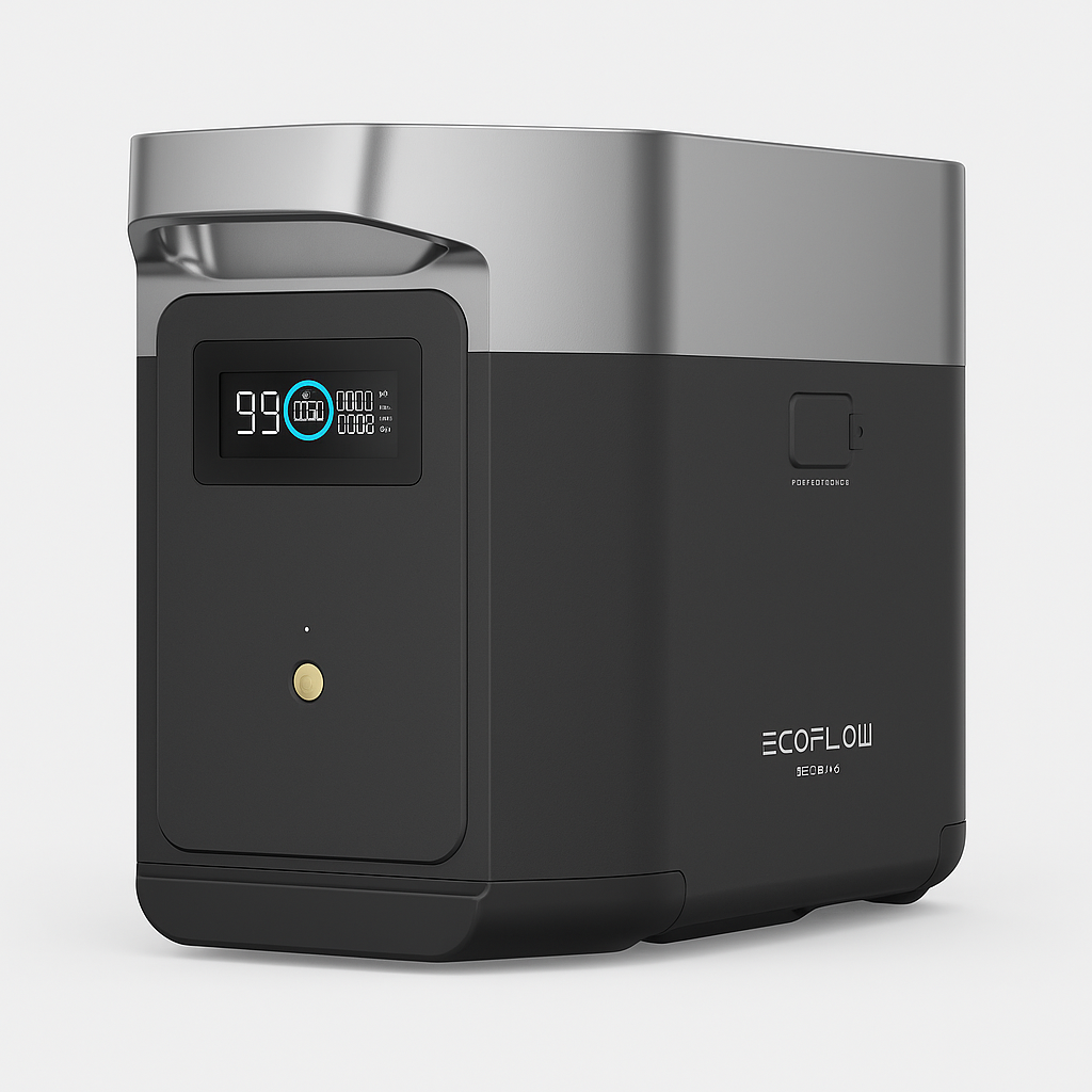 EcoFlow DELTA 2 Smart Extra Battery EFD330 – Batería de expansión 1024 Wh LiFePO₄ (no incluye estación)