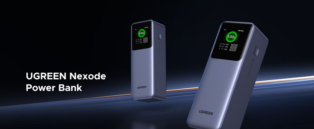 Power Bank de 20000mAh 130W Max 3 Salidas USB-A y USB-C Gris