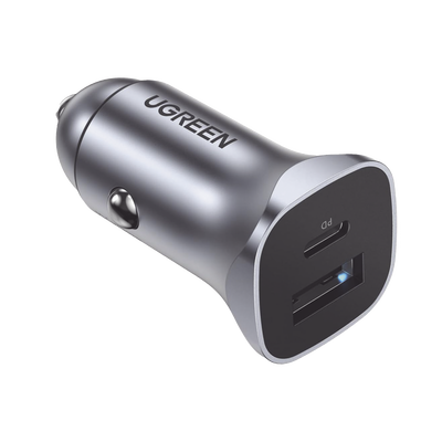 Cargador auto USB-C 30780 UGREEN 24W para vehículo 12-24V