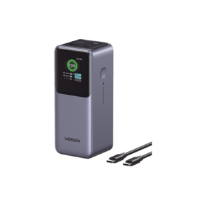 Power Bank de 20000mAh 130W Max 3 Salidas USB-A y USB-C Gris