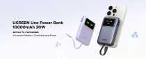 Power Bank Serie Uno 10000mAh 30W con Cable USB-C y Pantalla