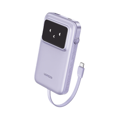 Power Bank Serie Uno 10000mAh 30W con Cable USB-C y Pantalla