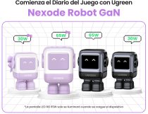 Cargador portátil UGREEN 25036B GaN 30W con USB-C rápido