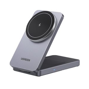 Cargador inalámbrico 2 en 1 45056 UGREEN con Qi2 20W ajustable