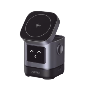 Cargador inalámbrico 2 en 1 UGREEN Qi2 15W para iPhone y AirPods