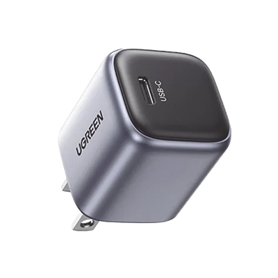 Cargador GaN 20W 55527 de UGREEN con USB-C rápido y compacto