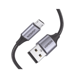 Cable USB-A a Micro USB 60146 UGREEN con carga rápida 18W y nylon trenzado