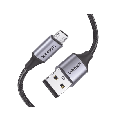Cable USB-A a Micro USB 60146 UGREEN con carga rápida 18W y nylon trenzado