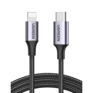 Cable USB-C a Lightning 60761 UGREEN de 2m con carga rápida 60W