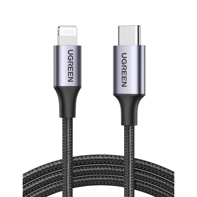 Cable USB-C a Lightning 60761 UGREEN de 2m con carga rápida 60W