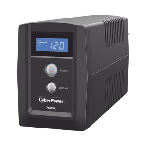UPS OM750ATLCD de CYBERPOWER de línea interactivacon regulador de voltaje