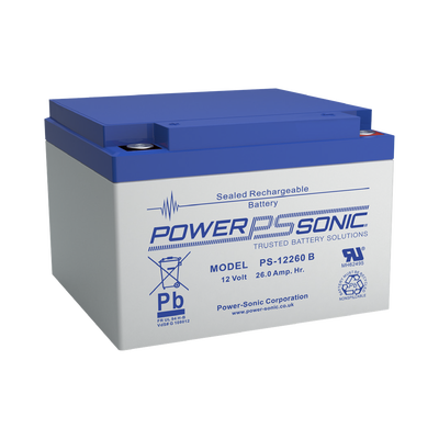 Batería AGM 12V PS-12260-B Power Sonic para respaldo 26AH