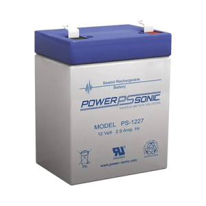 Batería AGM 12V PS1227 Power Sonic para respaldo con 2.9AH