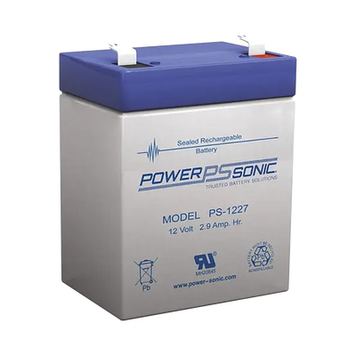 Batería AGM 12V PS-1227-F1 Power Sonic Terminal F1 2.9AH