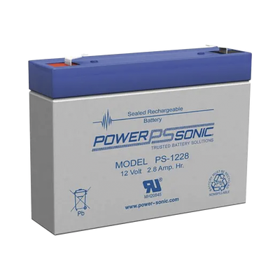 Batería AGM 12V PS-1228-F1 Power Sonic Terminal F1 2.8AH