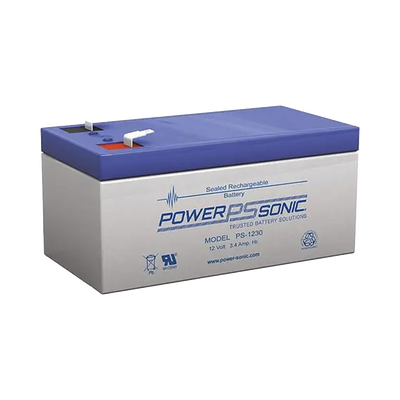 Batería AGM 12V PS-1230-F1 Power Sonic Terminal F1 3.4AH
