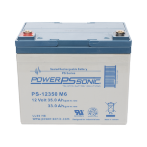 Batería AGM 12V PS-12350-M6 Power Sonic Postes  35AH