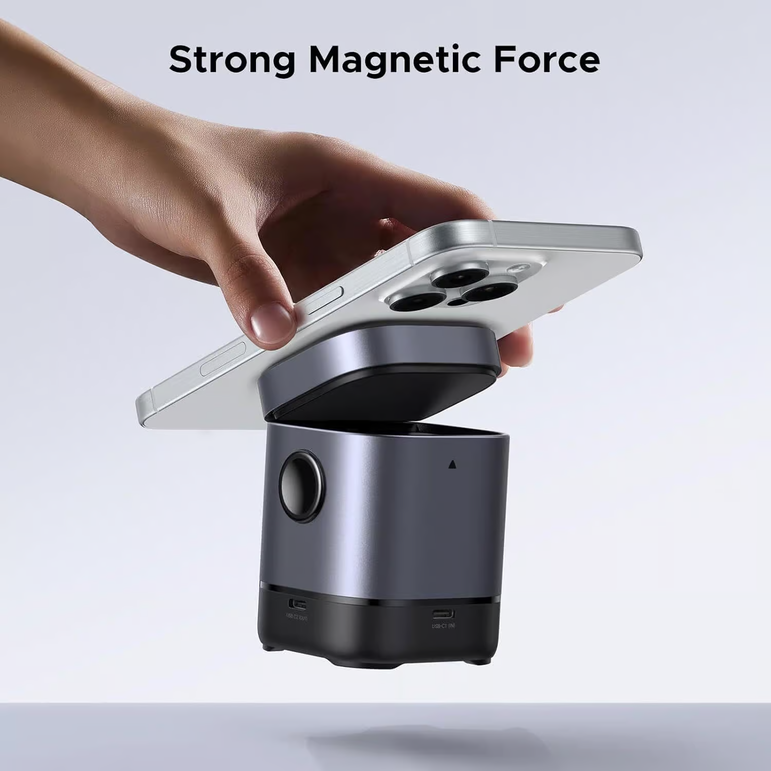 Cargador inalámbrico 2 en 1 UGREEN Qi2 15W para iPhone y AirPods - Image 2