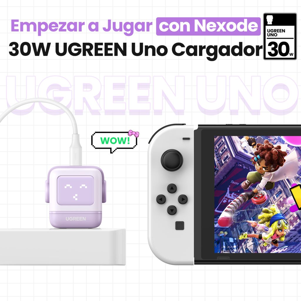 Cargador rápido GaN 30W modelo 25036 de UGREEN con USB-C PD3.0