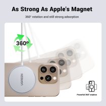 Cargador inalámbrico magnético 35565 UGREEN con USB-C 15W rápido
