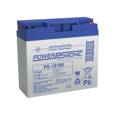 Batería AGM 12V PS-12180-M5 Power Sonic para respaldo sin mantenimiento