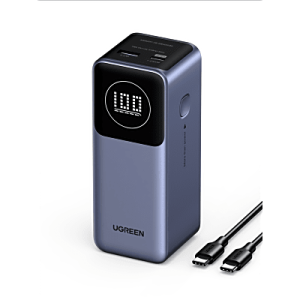 Power Bank de 12000mAh 100W USB-A + USB-C con Pantalla Inteligente