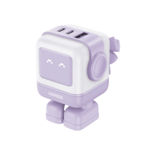 Cargador múltiple UGREEN 35314B GaN 65W con 3 puertos USB rápido